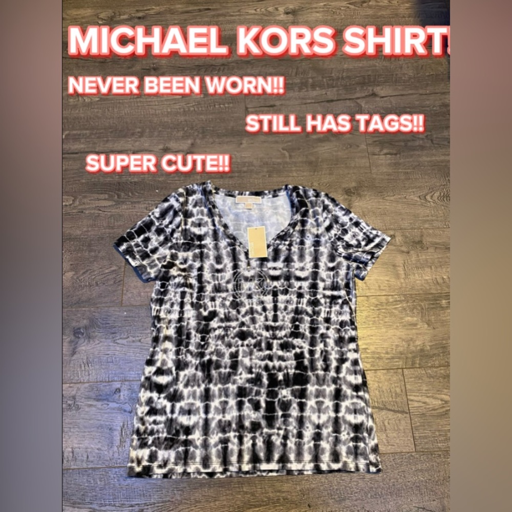MICHAEL KORS Tie-Dye Shirt With Bling